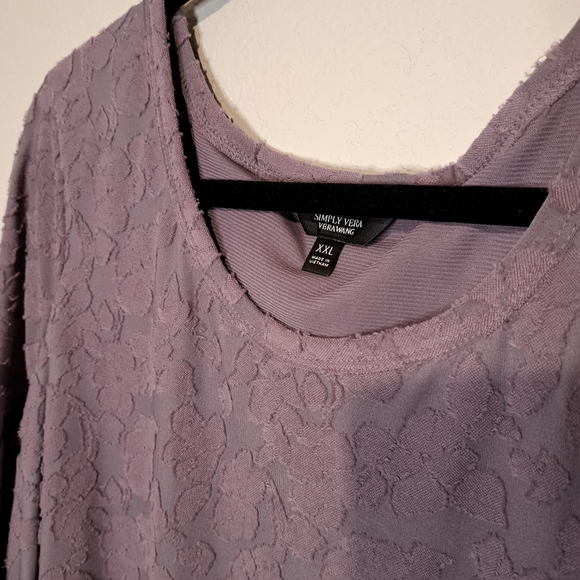Simply Vera Wang lavender color blouse. Size  XXL - Picture 3 of 15